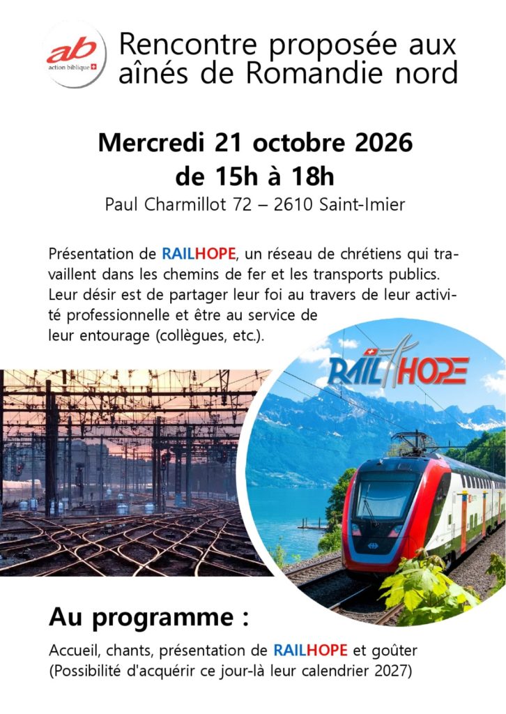 Rencontre aînés Saint-Imier - 21 octobre 2026