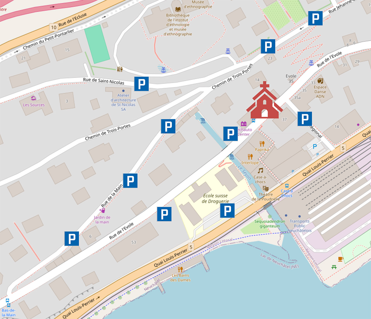 Carte parkings